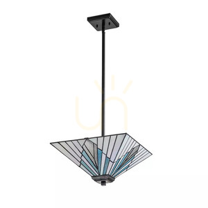 Pendellampa / taklampa med stag Alderley - 2 ljuskällor - vintagebrons Elstead small 5