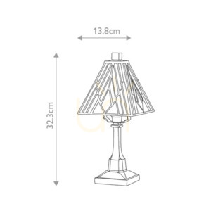 Alderley liten bordslampa - 1 ljuskälla - Vintage brun Elstead 7 Alderley liten bordslampa - 1 ljuskälla - Vintage brun Elstead small 7