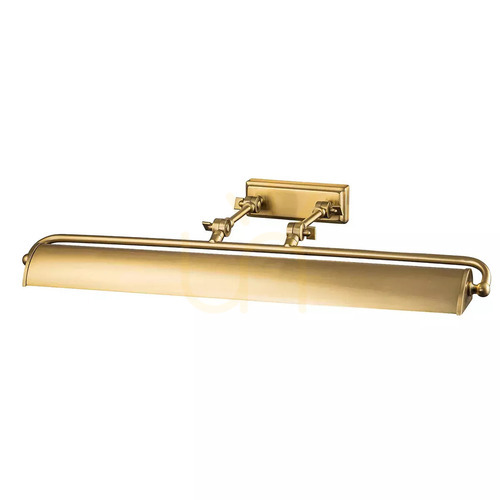 Kontrollera Winchfield stor tavellampa - 4 ljuskällor - Aged brass Elstead