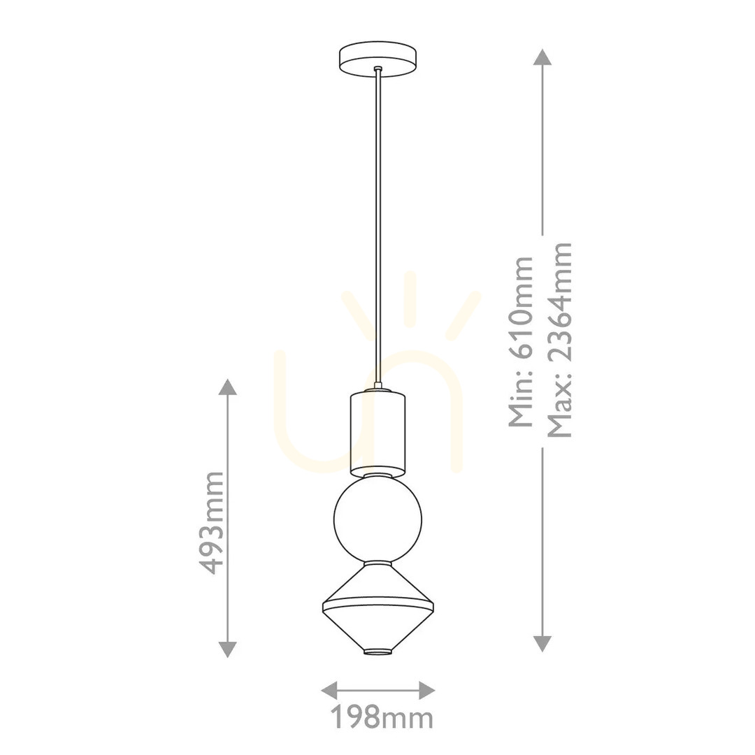 Visa Bijou LED-pendellampa - - Aged gold Elstead Bijou LED-pendellampa - - Aged gold Elstead