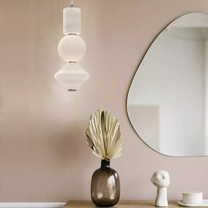 Bijou LED-pendellampa - - Borstat nickel Elstead small 3