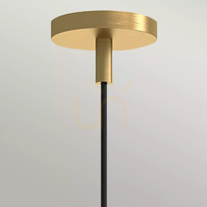 Remyck taklampa - 1 ljuskälla - Borstat guld Elstead 1 Remyck taklampa - 1 ljuskälla - Borstat guld Elstead small 1