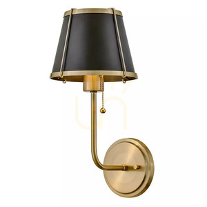 Clarke vägglampa - 1 ljuskälla - Varm mässing Elstead small 6