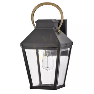 Dawson medium vägglampa - 1 ljuskälla - Svart, patinerad Elstead small 6