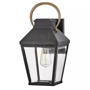 Dawson medium vägglampa - 1 ljuskälla - Svart, patinerad Elstead small 0