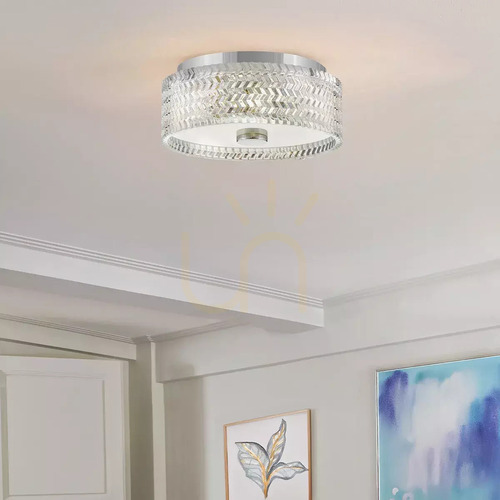 Kontrollera Plafond Elle - 2 ljuskällor - krom Elstead