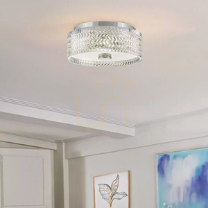 Plafond Elle - 2 ljuskällor - krom Elstead small 4