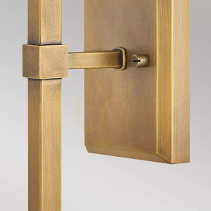 Moore vägglampa - 1 ljuskälla - Mässing Heritage Brass Elstead small 2