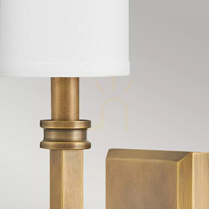 Moore vägglampa - 1 ljuskälla - Mässing Heritage Brass Elstead small 3