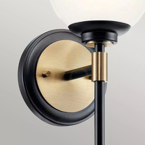 Benno vägglampa - 1 ljuskälla - Svart, Champagne Elstead 2 Benno vägglampa - 1 ljuskälla - Svart, Champagne Elstead small 2