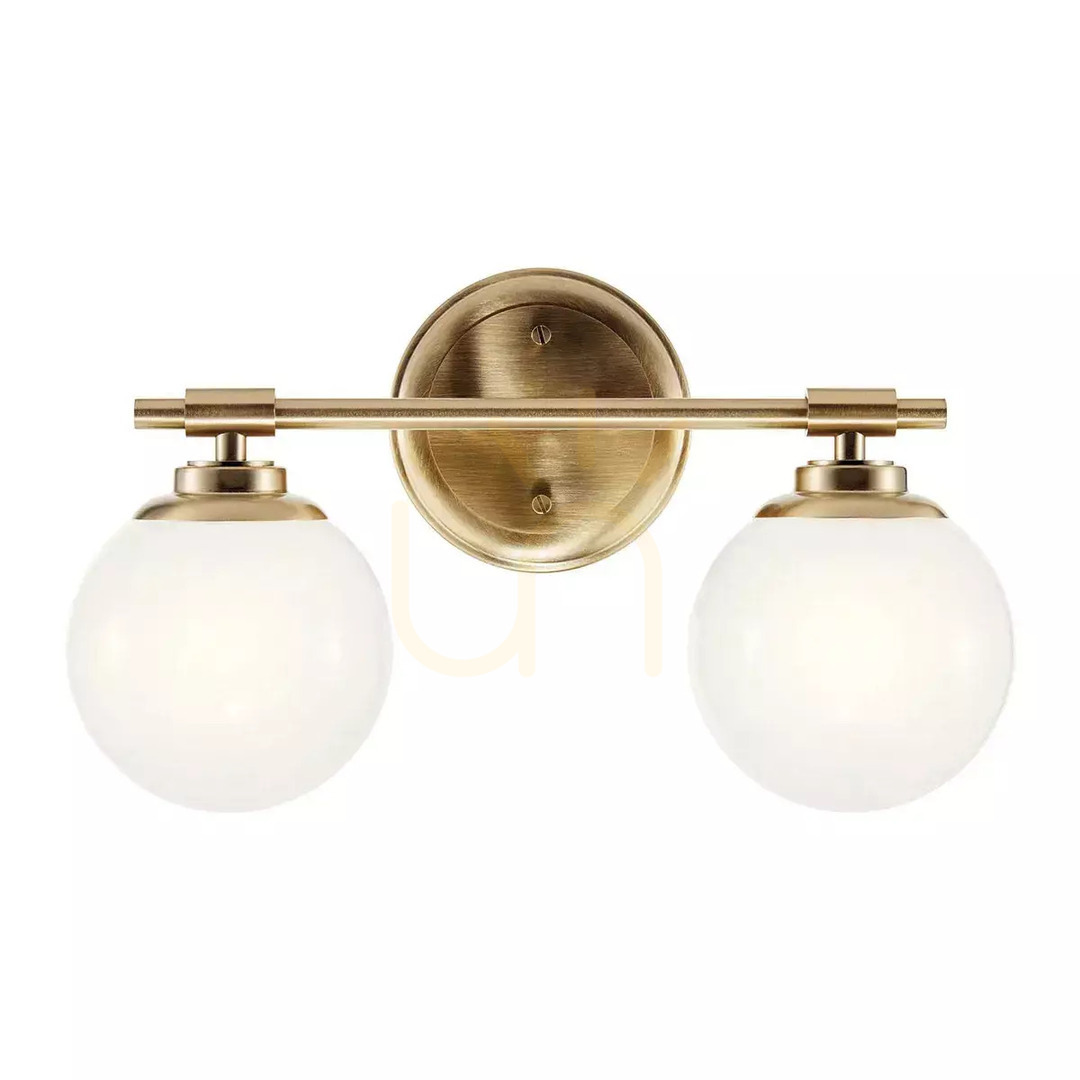 Förhandsvisning Benno vägglampa - 2 ljuskällor - Champagne brons Elstead Benno vägglampa - 2 ljuskällor - Champagne brons Elstead