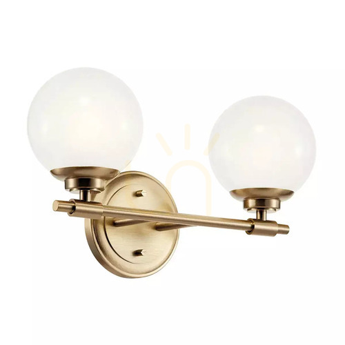 Kontrollera Benno vägglampa - 2 ljuskällor - Champagne brons Elstead