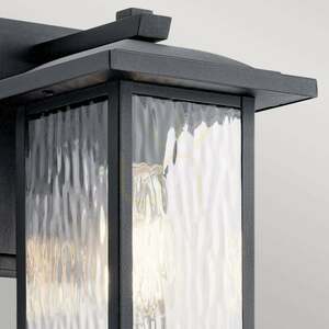 Elstead Cappanna liten vägglykta för utomhusbruk, struktursvart, 1×E27 small 8