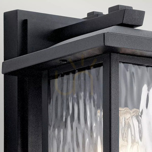 Elstead Cappanna liten vägglykta för utomhusbruk, struktursvart, 1×E27 small 3