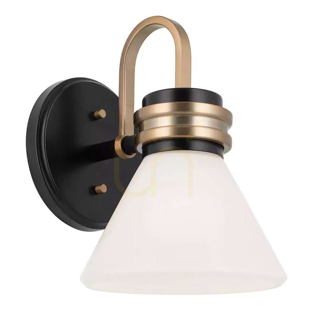 Kontrollera Farum vägglampa - 1 ljuskälla - Svart, Champagne Elstead Farum vägglampa - 1 ljuskälla - Svart, Champagne Elstead