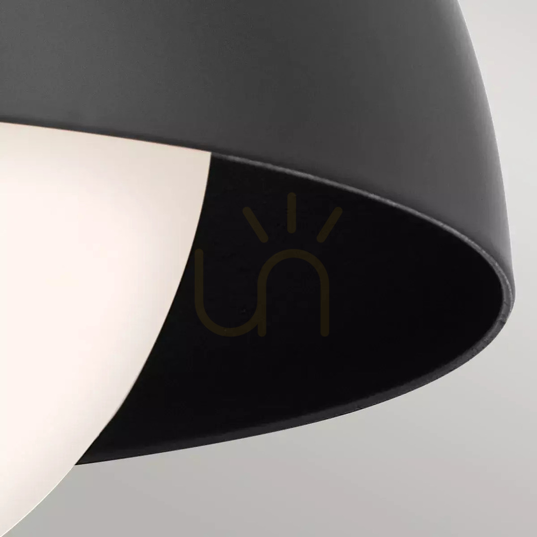 Visa Vägglampa, Halvplafond, Niva Pendellampa - 1 ljuskälla - Svart Elstead Vägglampa, Halvplafond, Niva Pendellampa - 1 ljuskälla - Svart Elstead