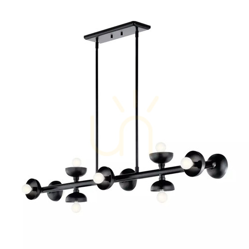 Kontrollera Palta ö-lampa - 10 ljuskällor - Satin black Elstead