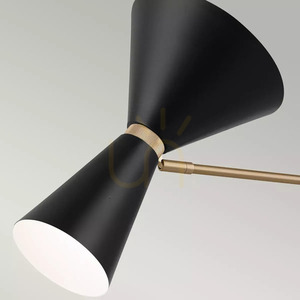 Phix Elstead linjär taklampa 4xE27 130 cm champagnebrons och svart small 5