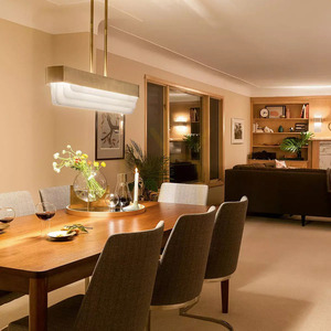 Serene LED-pendel för köksö 92,5 cm - Natural Brass Elstead small 6