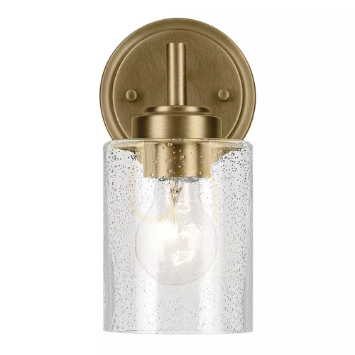 Kontrollera Winslow vägglampa - 1 ljuskälla - Naturell mässing Elstead