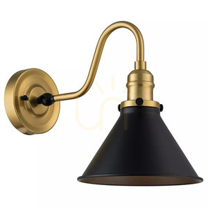 Provence vägglampa - 1 ljuskälla - Äldre mässing Elstead small 0