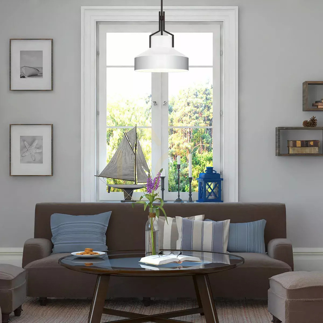Förhandsvisning Brecken taklampa - 2 ljuskällor - Äldre mässing Elstead Brecken taklampa - 2 ljuskällor - Äldre mässing Elstead