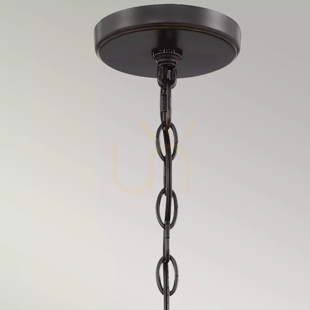 Display Casablanca taklampa - 3 ljuskällor - Palladian brons Elstead Casablanca taklampa - 3 ljuskällor - Palladian brons Elstead