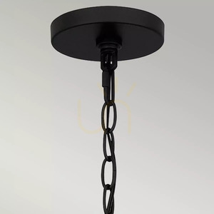Teton taklampa - 5 ljuskällor - Matt svart Elstead small 3