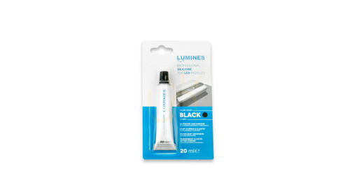 Kontrollera LUMINES Lighting silikon svart tub 20 ml