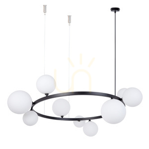 Ljuskrona Sigma BOLERO 9 svart vit G9 SKU 41320 small 0