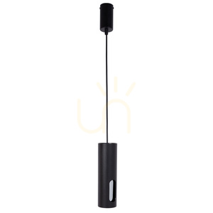 Pendellampa Sigma FLOW 1 svart/silver GU10 6 cm 41211 small 0