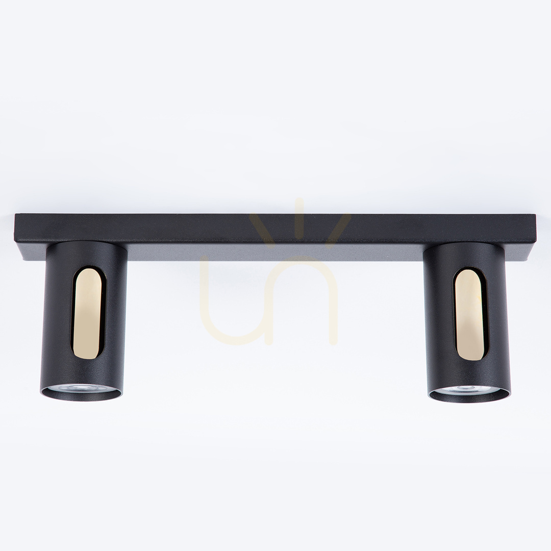 Utsikt Plafond Sigma FLOW 2 svart/guld 38 cm 41217 Plafond Sigma FLOW 2 svart/guld 38 cm 41217