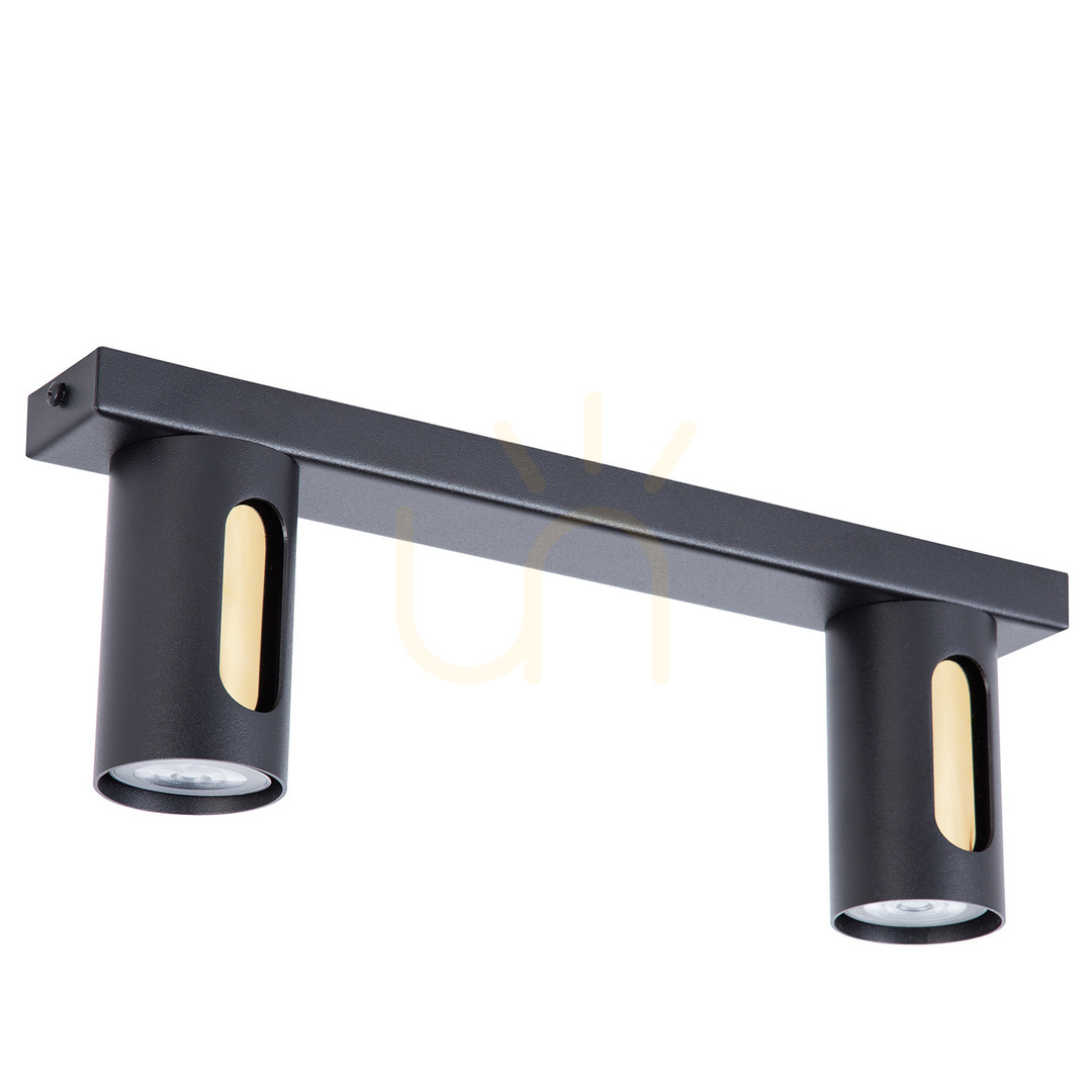 Kontrollera Plafond Sigma FLOW 2 svart/guld 38 cm 41217 Plafond Sigma FLOW 2 svart/guld 38 cm 41217