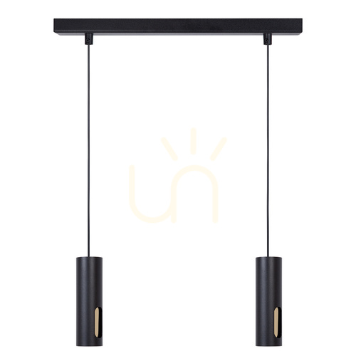 Kontrollera Pendellampa Sigma FLOW 2 svart/guld GU10 41220