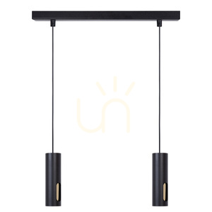 Pendellampa Sigma FLOW 2 svart/guld GU10 41220 small 0