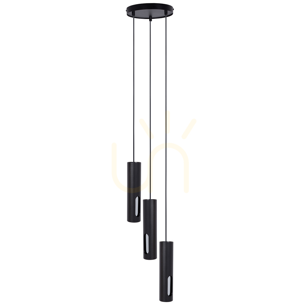 Kontrollera Pendellampa Sigma FLOW 3L svart/silver GU10 41214 Pendellampa Sigma FLOW 3L svart/silver GU10 41214