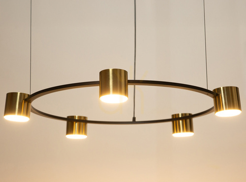 Kontrollera Ljuskrona Sigma KODO 5 svart guld 41329