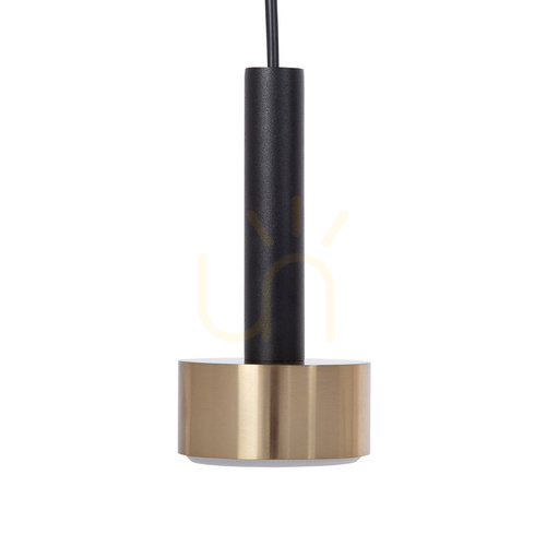 Kontrollera Pendellampa Sigma STAMP svart/guld 8 cm GX53 41249