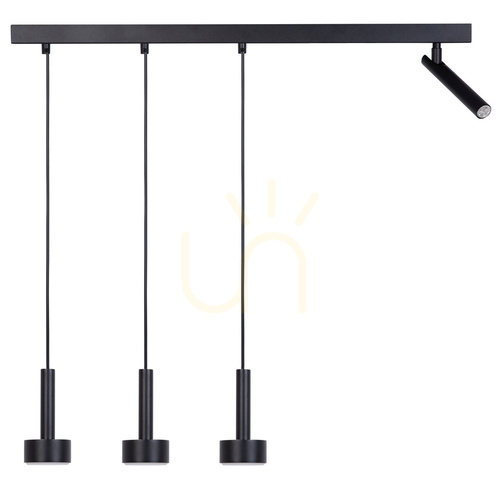 Kontrollera Pendellampa Sigma STAMP svart 4 ljuspunkter GX53 80 cm SKU 41246