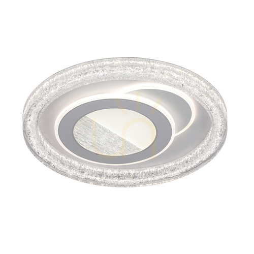 Kontrollera Plafond Italux Tempio LED vit 50 cm dimbar fjärrkontroll PLF-54182R-WH