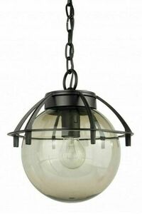 Utomhus hängande lampa SU-MA K 1018/1/KPO patina guld 25 cm mjölkglas small 1