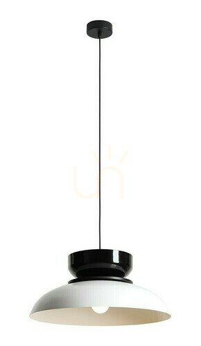 Kontrollera Pendellampa Aldex vit och svart metall 47 cm 1152G2_3_C