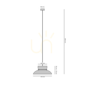 Aldex Aldo pendellampa blank svart 47 cm 1152G3_3_C small 3