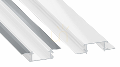 Kontrollera LED-profil LUMINES typ ZATATI vitlackerad utan perforering 2 m