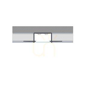 LED-profil LUMINES typ HIRO silveranodiserad utan perforering 1 m small 6
