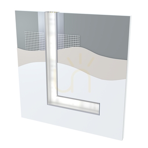 LED-profil LUMINES typ HIRO silveranodiserad utan perforering 1 m small 7