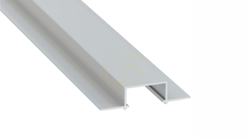 Kontrollera LED-profil LUMINES typ HIRO silveranodiserad utan perforering 2 m