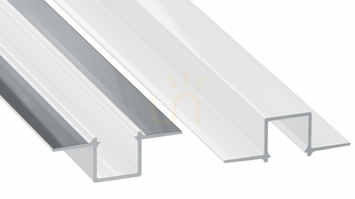 Kontrollera LED-profil LUMINES typ GAUDI vitlackerad utan perforering 2 m