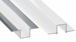 LED-profil LUMINES typ GAUDI vitlackerad utan perforering 2 m small 0