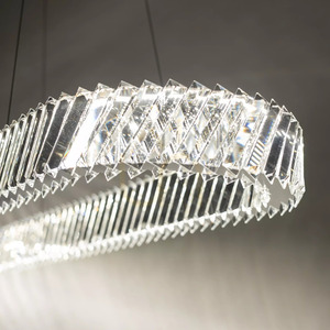 Kristallkrona Nowodvorski LUXORA OVAL LED 11707 nickel 40 W 120 cm small 7